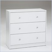 Tvilum Portland 3 Drawer Chest in White