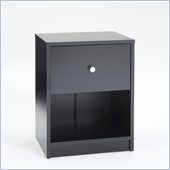 Tvilum Portland 1 Drawer Nightstand in Black