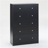 Tvilum Portland 5 Drawer Chest in Black