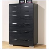 Tvilum Vancouver 8 Drawer Chest in Black Woodgrain