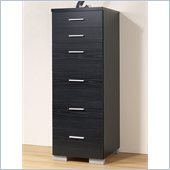 Tvilum Vancouver 6 Drawer Lingere Chest in Black Woodgrain