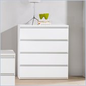 Tvilum Tucson 4 Drawer Chest in White