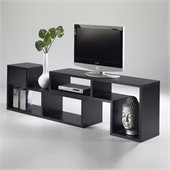 Tvilum Stewart Bookcase TV Stand in Black Woodgrain