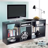 Tvilum Stewart Bookcase TV Stand in Black Woodgrain