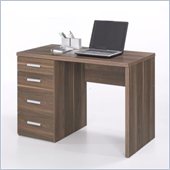 Tvilum Whitman Plus Four Drawer Desk in Walnut