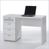 Tvilum Seattle Four Drawer Desk in White