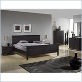 Tvilum Sonoma 4 Piece Bedroom Set in Coffee