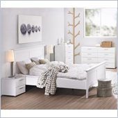 Tvilum Austin 4 Piece Bedroom Set in White