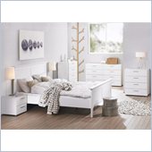 Tvilum Austin 5 Piece Bedroom Set in White
