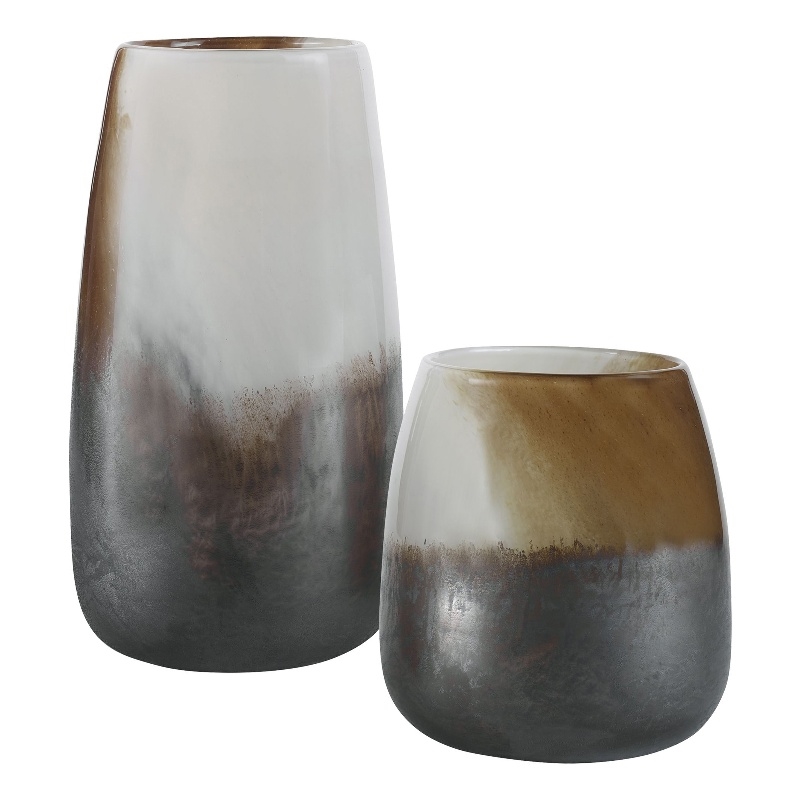 Uttermost Desert Wind Vases in Bronze/Brown of