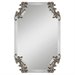 Uttermost Andretta Baruque Shaped Bevel Silver Mirror