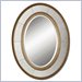 Uttermost Lara Oval Mirror in Champagne Silver