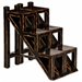 Uttermost Asher Stepped Accent Table in Hand Painted Black