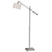 Uttermost Waldron Modern Floor Lamp in Chrome Plated Metal