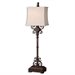 Uttermost Cubero Brown Buffet Lamp in Distressed Rust Brown