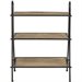 Safavieh Oswald Fir Wood Etagere in Natural Color and Black