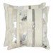 Safavieh Peyton 18-inch Decorative Pillows in Silver (Set of 2)