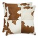 Safavieh Carley 18-inch Decorative Pillows in White and Tan (Set of 2)