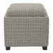 Safavieh Carter Polyester Tray Ottoman in Hounds Tooth