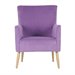 Safavieh Darryl Fabric Club Arm Chair in Purple