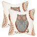 Safavieh Percy 22-inch Cotton Decorative Pillows in Grey (Set of 2)