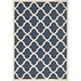 Safavieh Courtyard Polypropylene Large Rectangle Rug CY6903-268-8 in Navy and Beige