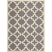 Safavieh Courtyard Polypropylene Large Rectangle Rug CY6913-246-8 in Anthracite and Beige
