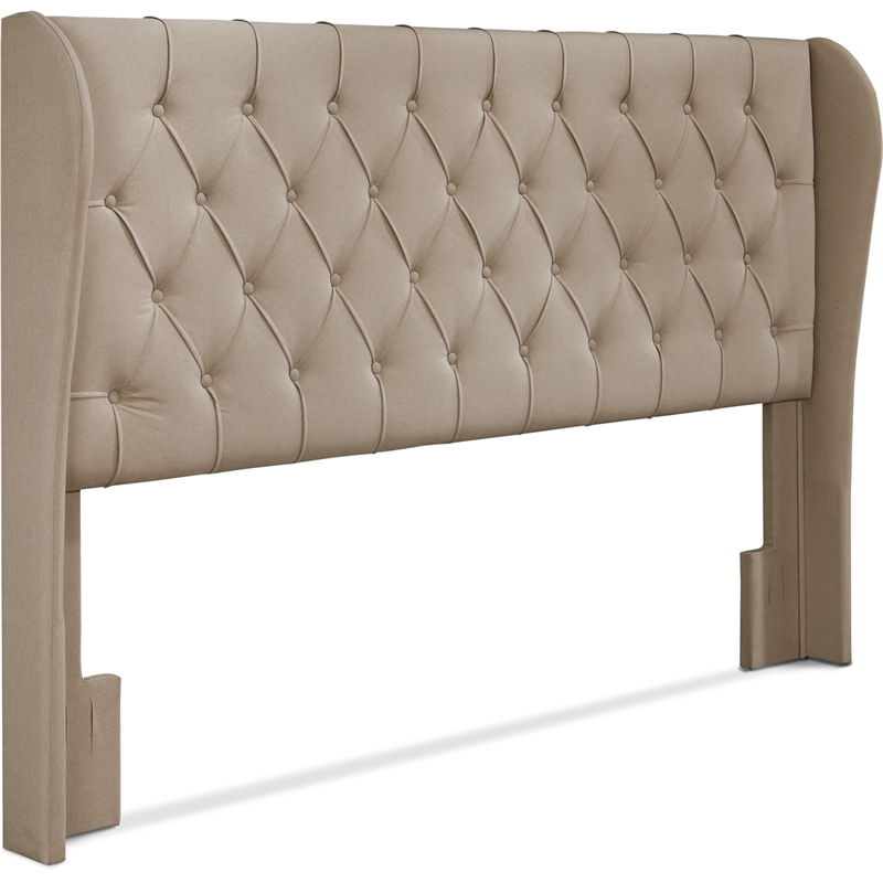 Lillian August Harlow Upholstered Headboard King Size Soft Beige
