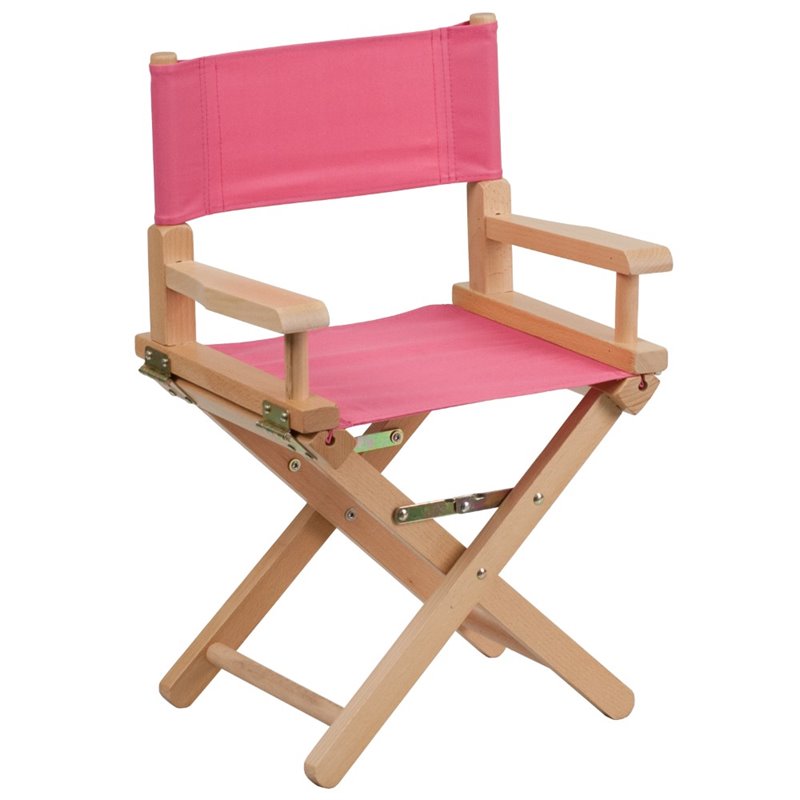 Flash Furniture Kids Directors Chair in Pink