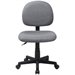 Flash Furniture Armless Ergonomic Task Office Chair in Gray