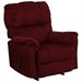 Flash Furniture Contemporary Top Hat Rocker Recliner in Berry