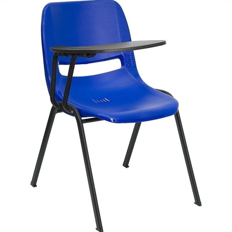 Flash Furniture Ergonomic Shell Chair in Blue
