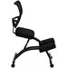 Flash Furniture Mobile Ergonomic Kneeling Office Chair in Black