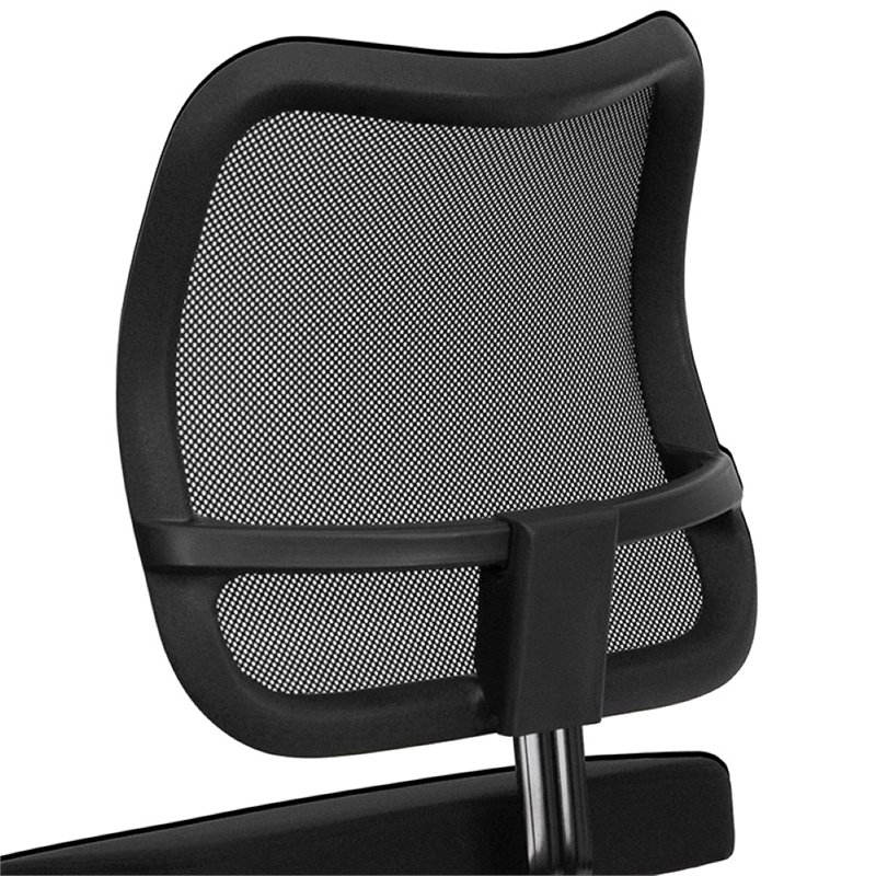 Flash Furniture Mobile Ergonomic Kneeling Swivel Task Chair with Black Mesh Back