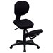 Flash Furniture Mobile Ergonomic Kneeling Office Chair in Black