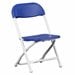 Flash Furniture Kids Plastic Folding Chair in Blue