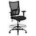 Flash Furniture Hercules Mesh Drafting Chair with Arms in Black