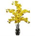 Nearly Natural Phalaenopsis with Vase Silk Flower Arrangement in Yellow