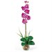 Nearly Natural Single Phalaenopsis Liquid Illusion Silk Flower Arrangement in Orchid