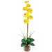 Nearly Natural Single Phalaenopsis Liquid Illusion Silk Flower Arrangement in Yellow