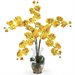 Nearly Natural Phalaenopsis Liquid Illusion Silk Flower Arrangement in Yellow