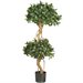Nearly Natural 4' Sweet Bay Double Ball Topiary Silk Tree in Green