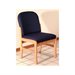 Dakota Wave Prairie Standard Leg Guest Chair in Light Oak-Mocha Vinyl