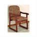Dakota Wave Prairie Sled Base Chair in Mahogany-Arch Olive Designer