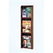 Wooden Mallet 3 Magazine and 6 Brochure Wall Display in Mahogany