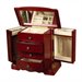 Mele and Co. Harmony Jewelry Box in Cherry