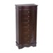 Mele and Co. Chelsea Jewelry Armoire in Dark Walnut