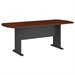 Bush Business Furniture Racetrack Conference Table in Mahogany