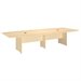 Bush BBF 120L x 48W Conference Table Kit - Wood Base in Natural Maple
