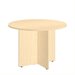 Bush BBF 42W Round Conference Table - Wood Base in Natural Maple